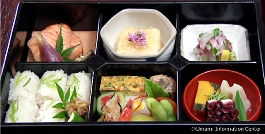 Bento box high in variety yet low in calories