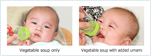 Geschmacksreaktionen von Säuglingen