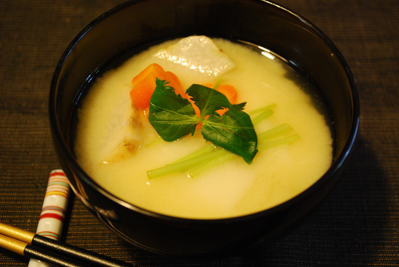 Shiro miso zouni