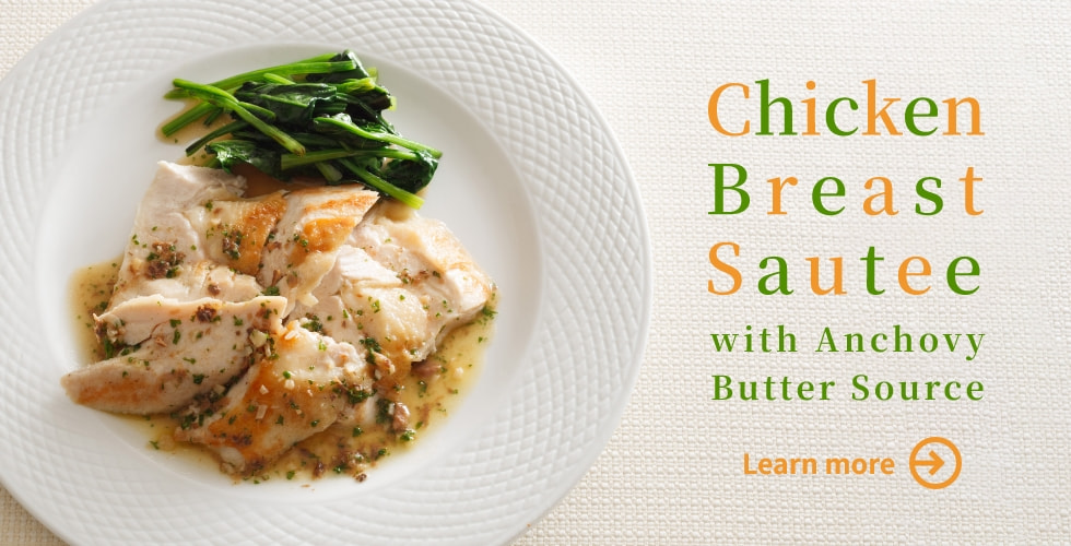 Chicken Breast Sautee with Anchovy Butter Source